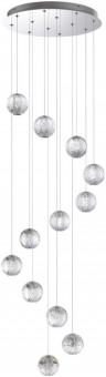 Подвесная каскадная люстра Odeon Light Crystal 5007/56L ром/металл/акрил LED 56W 4000K 4711лм Подвесная каскадная люстра Odeon Light Crystal 5007/56L ром/металл/акрил LED 56W 4000K 4711лм