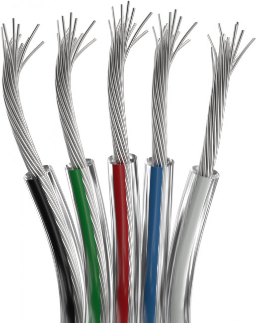 Шлейф питания ARL-18AWG-CLEAR-5Wire-CU (Arlight) 034965