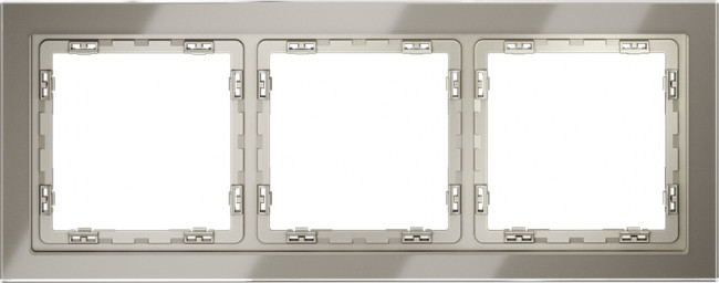 Рамка на 3 поста (шелк, стекло) Voltum S70 VLS110304