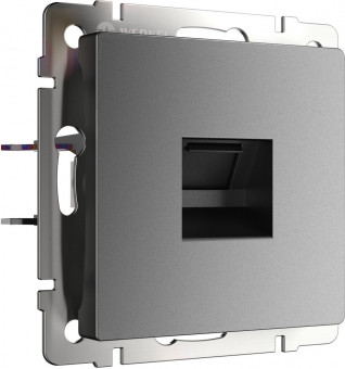 Розетка Ethernet RJ-45 (графит матовый) Werkel W1181064 (a063108)