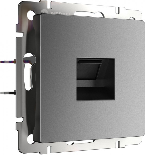 Розетка Ethernet RJ-45 (графит матовый) Werkel W1181064 (a063108)