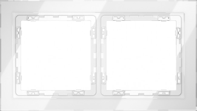 Рамка на 2 поста (белый, стекло) Voltum S70 VLS110201 Рамка на 2 поста (белый, стекло) Voltum S70 VLS110201