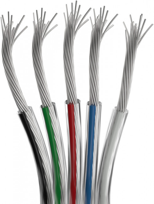 Шлейф питания ARL-22AWG-CLEAR-5Wire-CU (Arlight) 034967