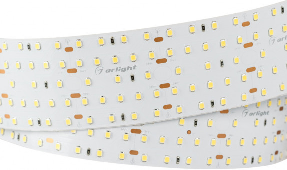 Светодиодная лента S2-2500 24V White 5500K 52mm (2835, 420 LED/m, LUX) (Arlight, 30 Вт/м, IP20) 021203