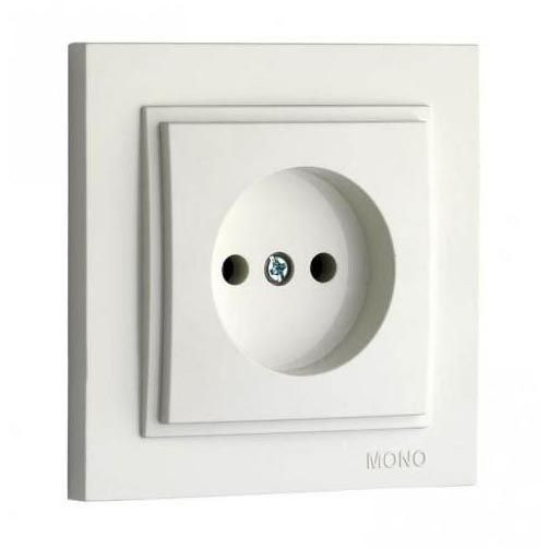Розетка 2К Mono Electric Despina 16A 250V винтовое подключение жемчуг 102-252522-116 Розетка 2К Mono Electric Despina 16A 250V винтовое подключение жемчуг 102-252522-116