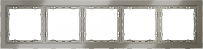 Рамка на 5 постов (шелк, стекло) Voltum S70 VLS110504