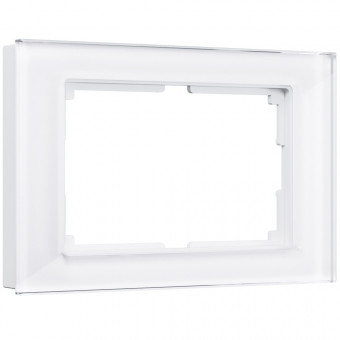 Рамка для двойной розетки Favorit (белый,стекло) Werkel W0081101 (a051191) Рамка для двойной розетки Favorit (белый,стекло) Werkel W0081101 (a051191)