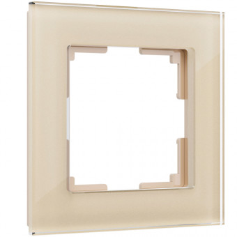 Рамка на 1 пост Favorit (шампань,стекло) Werkel W0011111 (a050793)
