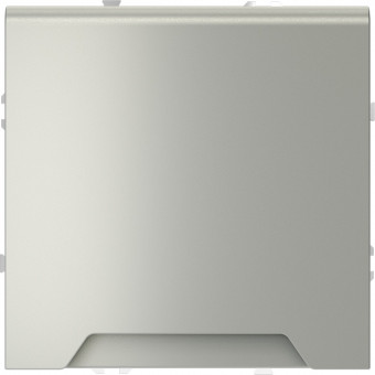 Розетка с заземлением, шторками и крышкой (сталь) Voltum S70 VLS040305