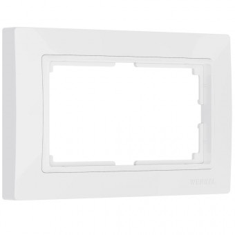 Рамка для двойной розетки Snabb basic (белый) Werkel W0082001 (a051304)
