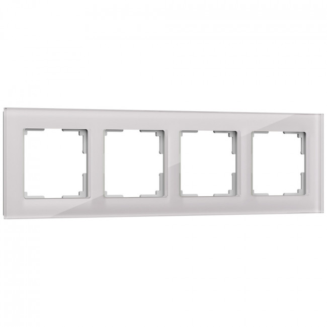 Рамка на 4 поста Favorit (дымчатый,стекло) Werkel W0041117 (a050897)