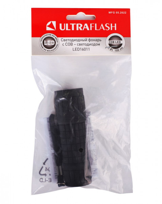 Ручной светодиодный фонарь Ultraflash Т от батареек 95х30 100 лм LED16011 14773 Ручной светодиодный фонарь Ultraflash Т от батареек 95х30 100 лм LED16011 14773