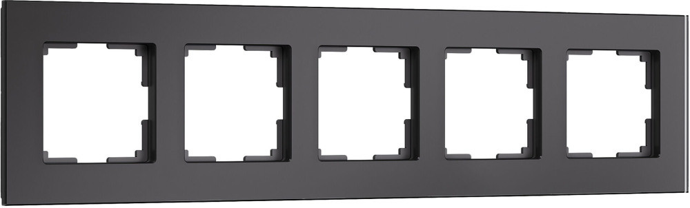 Рамка на 5 постов (черный) Werkel W0053108