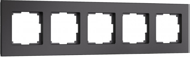 Рамка на 5 постов (черный) Werkel W0053108
