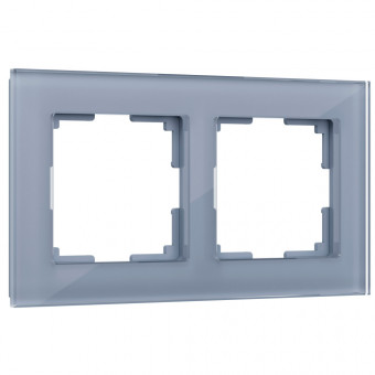 Рамка на 2 поста Favorit (серый,стекло) Werkel W0021115 (a050964) Рамка на 2 поста Favorit (серый,стекло) Werkel W0021115 (a050964)
