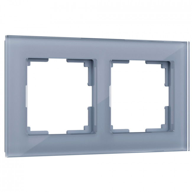 Рамка на 2 поста Favorit (серый,стекло) Werkel W0021115 (a050964)