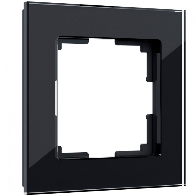 Рамка на 1 пост Favorit (черный,стекло) Werkel W0011108 (a051438)