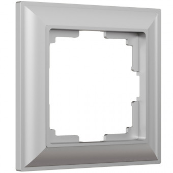 Рамка на 1 пост Fiore (серебряный) Werkel W0012206 (a051030) Рамка на 1 пост Fiore (серебряный) Werkel W0012206 (a051030)