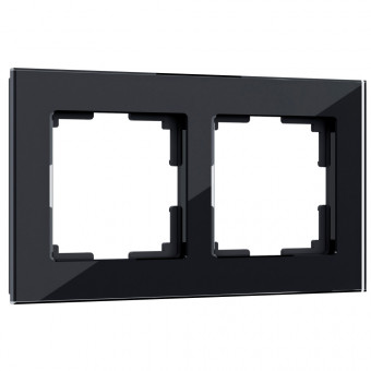 Рамка на 2 поста Favorit (черный,стекло) Werkel W0021108 (a051439) Рамка на 2 поста Favorit (черный,стекло) Werkel W0021108 (a051439)