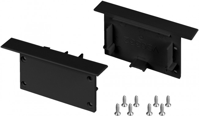 Заглушка SL-LINIA62-FS BLACK (Arlight, Пластик) 038877