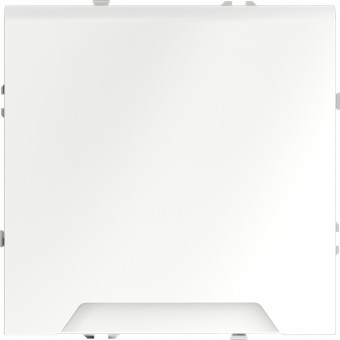 Розетка с заземлением, шторками и крышкой (белый матовый) Voltum S70 VLS040302