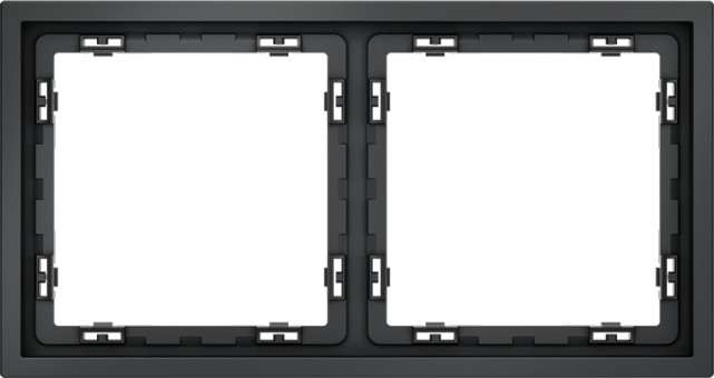 Рамка на 2 поста (графит) Voltum S70 VLS100207