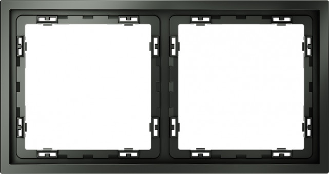 Рамка на 2 поста (титан) Voltum S70 VLS100206