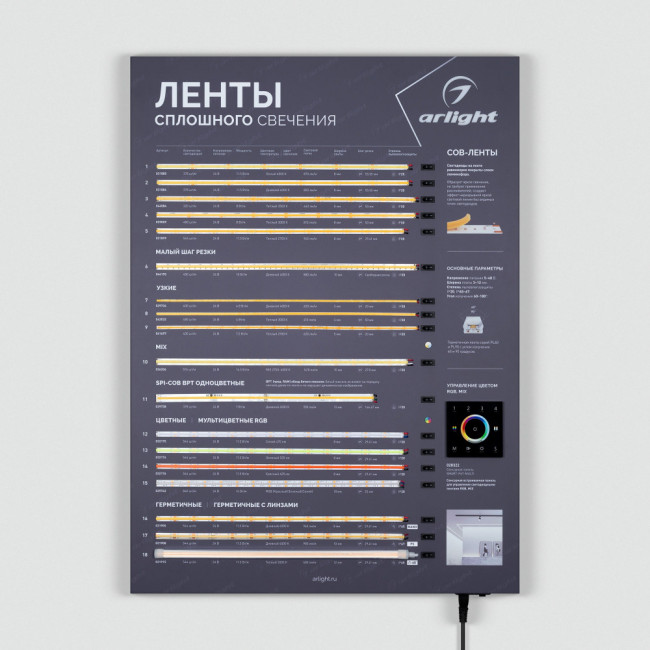 Стенд Ленты ARL-COB-01-830х600mm (230V) (Arlight) 046953