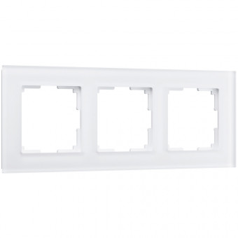 Рамка на 3 поста Favorit (белый матовый,стекло) Werkel W0031105 (a051286) Рамка на 3 поста Favorit (белый матовый,стекло) Werkel W0031105 (a051286)