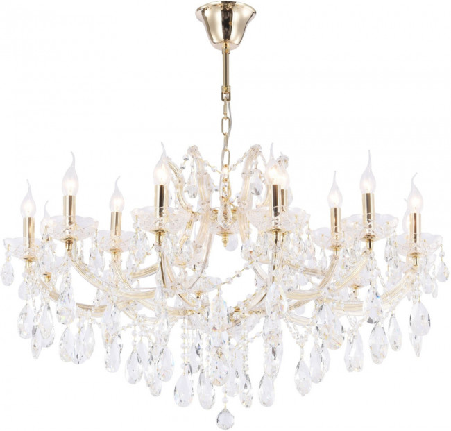 Подвесная люстра хрусталь Maytoni Erna DIA880-PL-18-G