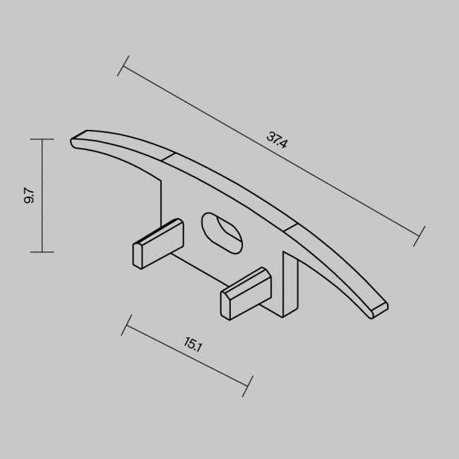 Комплект заглушек Maytoni Led Strip для профиля ALM-3710-S-2M 2 шт 642085 Комплект заглушек Maytoni Led Strip для профиля ALM-3710-S-2M 2 шт 642085