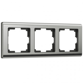 Рамка на 3 поста Metallic (глянцевый никель) Werkel W0031602 (a051001) Рамка на 3 поста Metallic (глянцевый никель) Werkel W0031602 (a051001)