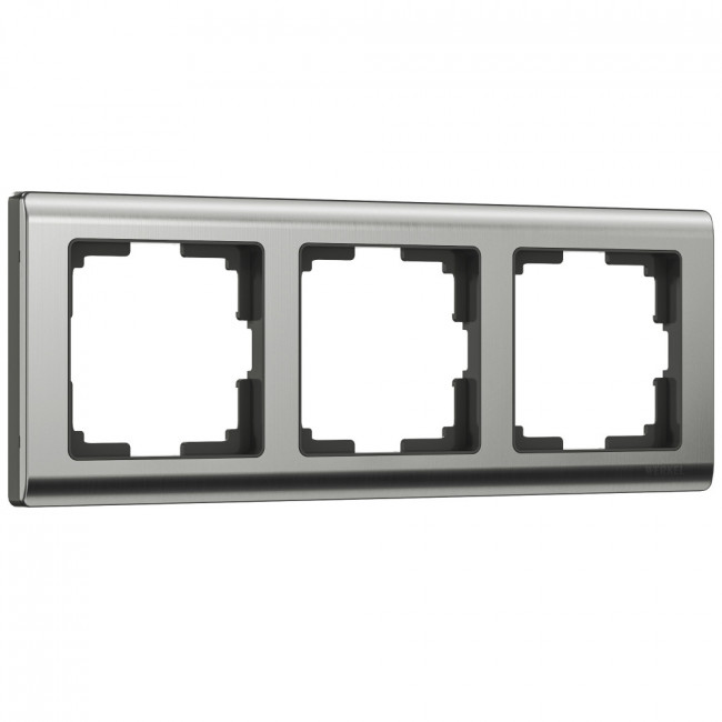 Рамка на 3 поста Metallic (глянцевый никель) Werkel W0031602 (a051001)