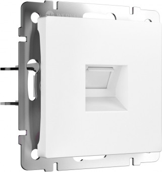 Розетка Ethernet RJ-45 (белый матовый) Werkel W5120001