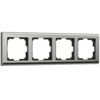 Рамка на 4 поста Metallic (глянцевый никель) Werkel W0041602 (a051004) Рамка на 4 поста Metallic (глянцевый никель) Werkel W0041602 (a051004)