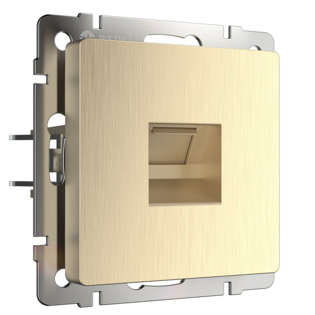 Розетка Ethernet RJ-45 (шампань рифленый) Werkel W1181010 (a051424)