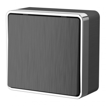 Выключатель одноклавишный Gallant (графит рифленый) Werkel W5010004 (a051341)