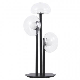 Настольная лампа Crystal Lux BOSQUE LG3 BLACK/TRANSPARENT Настольная лампа Crystal Lux BOSQUE LG3 BLACK/TRANSPARENT
