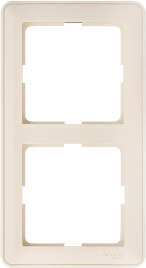 Рамка на 2 поста (слоновая кость) Systeme Electric W59 KD-2-28 Рамка на 2 поста (слоновая кость) Systeme Electric W59 KD-2-28