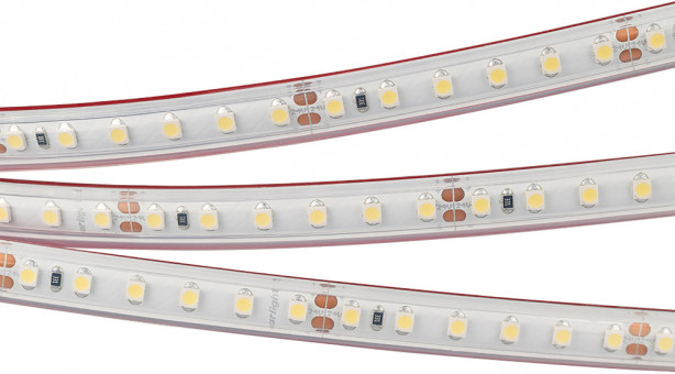 Светодиодная лента влагозащищенная RTW 2-5000PS-50m 24V White6000 2x (3528, 120 LED/m, LUX) (Arlight, 9.6 Вт/м, IP67) 024574
