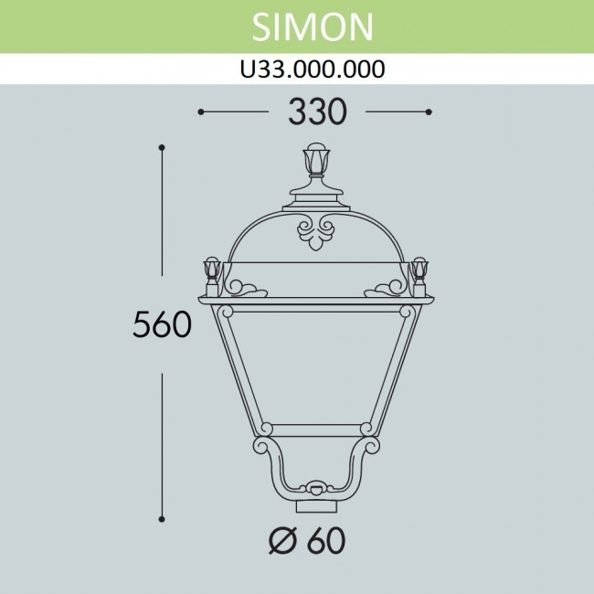 Плафон Fumagalli Simon U33.000.000.WXH27