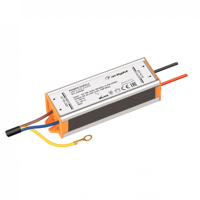 Блок питания ARPJ-SN-63300 (18W, 34-63V, 300mA) Arlight 045400