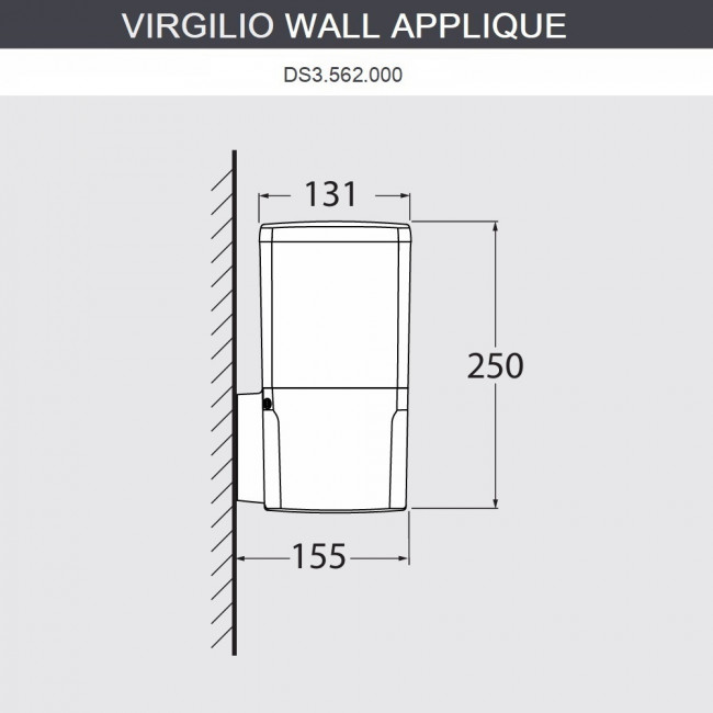 Настенный уличный светильник IP55 Fumagalli Virgilio DS3.562.000.WYF1R