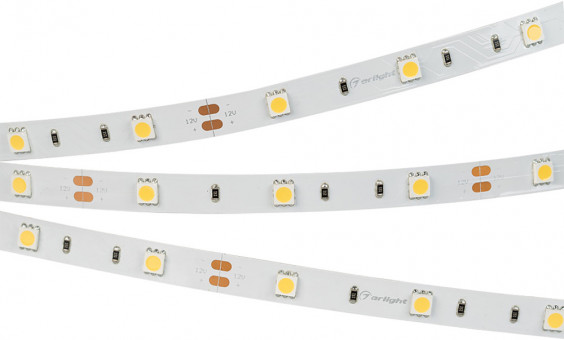 Светодиодная лента RT 2-5000 12V Cool 8K (5060, 150 LED, LUX) (Arlight, 7.2 Вт/м, IP20) 016890