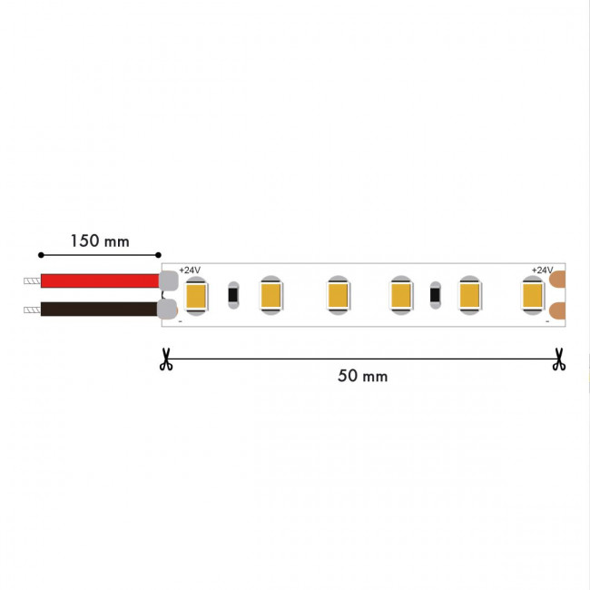 Лента светодиодная 5M SMD2835 14.4W/m 3000K IP65 Favourite 2001-31465