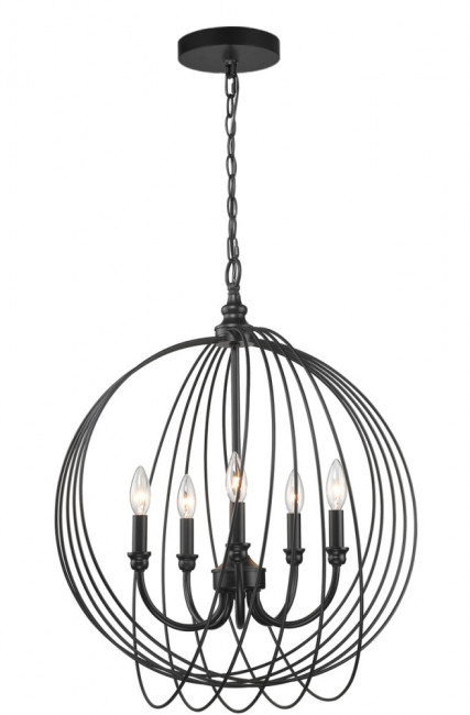 Подвесная люстра TopLight Dina TL1185H-05BK Подвесная люстра TopLight Dina TL1185H-05BK